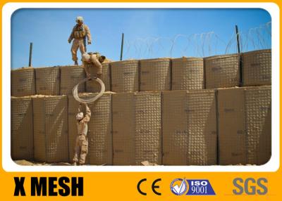 China Welded Gabion Baskets Defensive Barrier Zinc Aluminum Alloy Coated For Military Bastion zu verkaufen