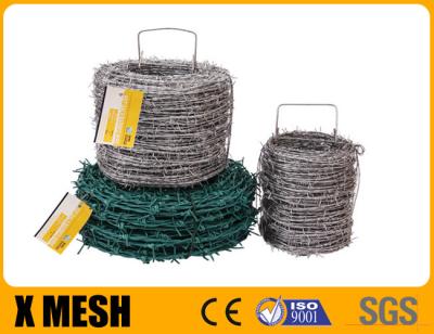 Cina Double Strand 2.5mm Barbed Wire With Hot Dipped Galvanized Type For Farm Fields in vendita