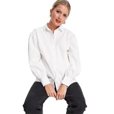 China Anti Allergy Anti Allergy Spilled Collar Button Placket Breath Sleeves Maternity Blouse For Office for sale