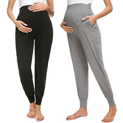 China Comfortable Women's Anti-Allergy Anti-Allergy Stretch Casual Pants And Capris Maternity Lounge for sale