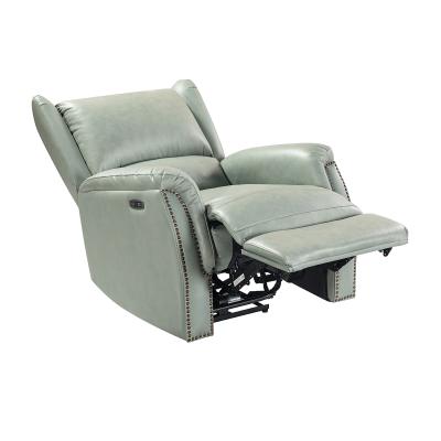 China Custom Genuine Leather Electric Massage Lazy Boy Recliner Chair, European Recliner Chair Salon for sale