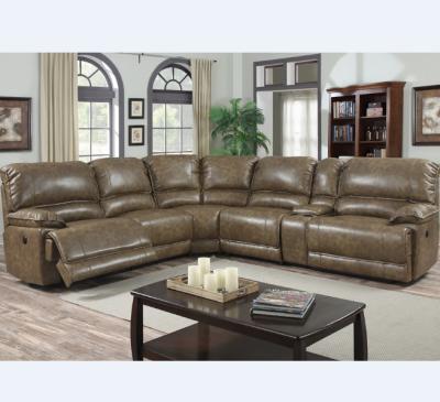 China (Other) Adjustable Popular Sectional Furniture U Shape Leather Sofa Set for sale