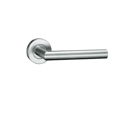 China Interior Door Handle Contemporary German Stainless Steel Door Handle On Rose For Wooden Door for sale