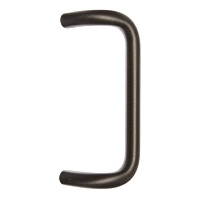 China Easy installation and durable extra dark bronze anodized aluminum finish through bolt bracket style 90 degree offset glass door pull handle for sale