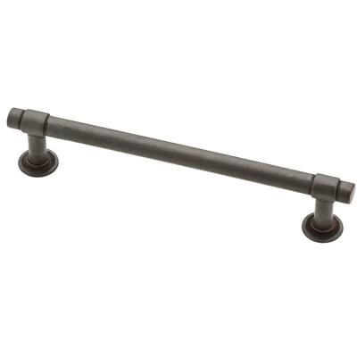 China 102mm Industrial Straight Door Bar Satin Nickel Door Hardware Brass Straight Pull Handle for sale