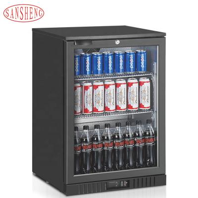 China Hotel 138L Beer Glass Bottle Cooler Factory Factory Back Door Bar Cooler for sale