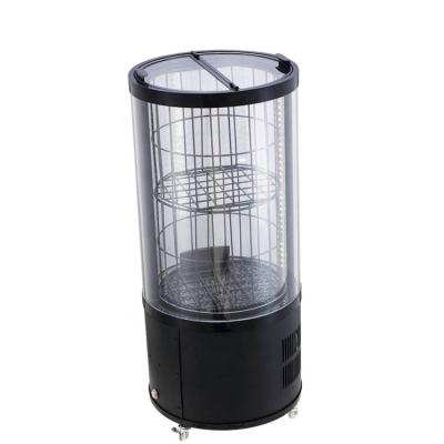 China Other Sale Black Round Mini Barrel Freezer Freezer With Glass Lid for sale