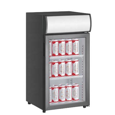 China Drink Cooler Mini Fridge Custom Commercial Small Hotel Supermarket Vertical Display for sale