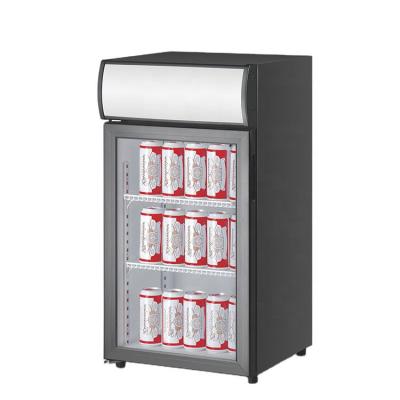 China New Hotel Style Mini Cold Drink Cooler Energy Glass Beer Beverages Glass Hot Door Display Commercial Beverage Fridge for sale