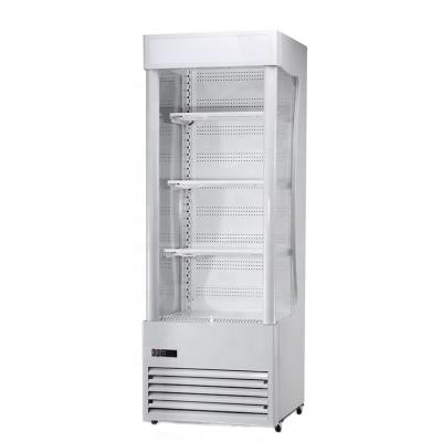 China Other Open Air Showcase Juice Fruit Bar Refrigerator Open Vegetable Chiller Cooler for sale