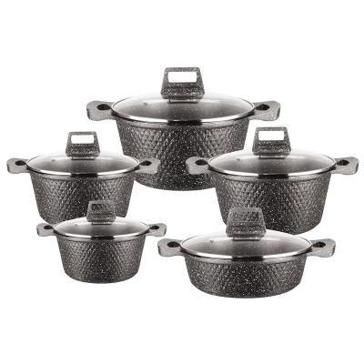 Chine Pot à cuire du noir 10pcs/blanc multifonctionnel a placé non le bâton en aluminium à vendre