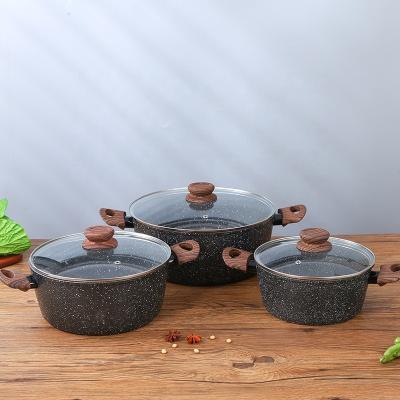 China O Cookware de alumínio não-aderente ajusta a vida útil longa para a cozinha da casa à venda