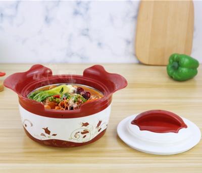 Cina stufato di castrato della casseruola di acciaio inossidabile del vaso di fiore della magnolia 4pcs 410 messo con la copertura del coperchio in vendita