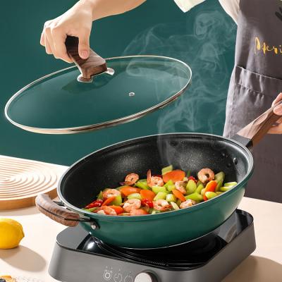 Китай Multi кухня цвета варя вок ручки алюминия Cookware не продается