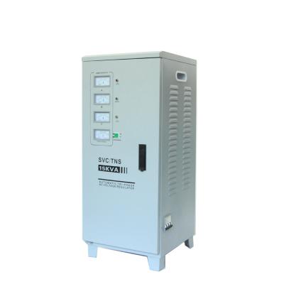 China SVC 15 KVA Servo Motor AC Voltage Stabilizer 3 Phase Voltage Stabilizer For Elevator Meter Needle Meter Display for sale