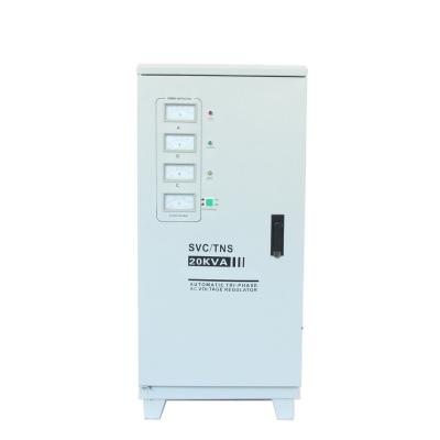 China SVC 3 PHASE 20KVA Meter Display Automatic Linear Voltage Regulator For Home Use And Industry Use for sale