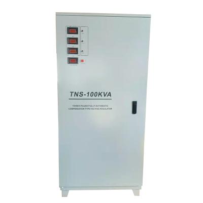 China SVC factory price 100KVA 220V 380V 3 phase voltage regulator 50Hz 60Hz voltage stabilizer servo regulator for sale