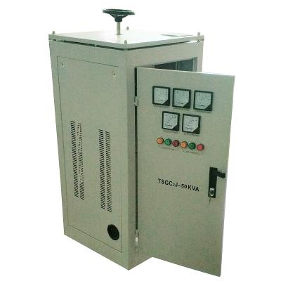 China Power ANNEKES TSGC2J 50KVA Variac Cabinet Type Three Phase Automatic Variable Transformer for sale