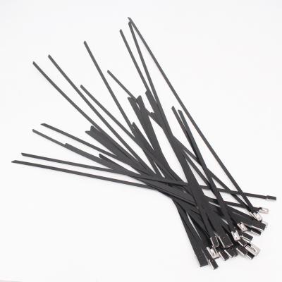 China Fixable Epoxy Coated Stainless Steel Cable Ties Supplier for sale