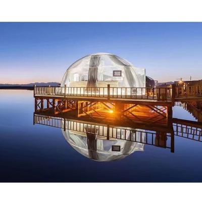 China 6m Customized PC Dome Tent 3m Polycarbonate Tent Luxury Hotel Transparent Glamping Bubble Dome Bubble Dome Tent for sale