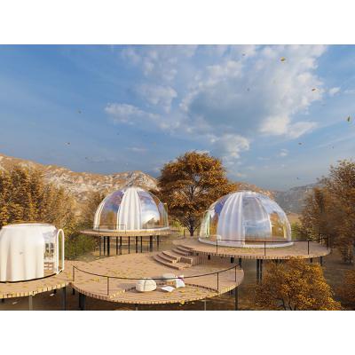 China Geodesic Dome Tent Luxury Clear PC Clear PC Dome Tent Transparent Luxury Bedroom for sale