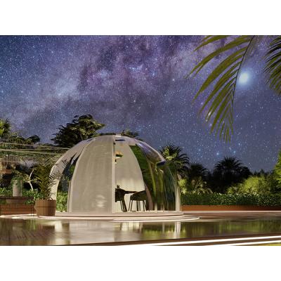 China Transparent PC Dome Tent 6m Diameter Geodesic Tempered PC Dome Tent Transparent Room For Cafe Restaurant for sale