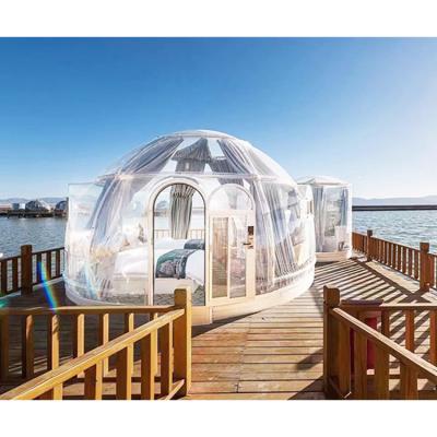 China Transparent outdoor aluminum waterproof camping design PC igloo tent PC dome tent bubble hotel room for sale