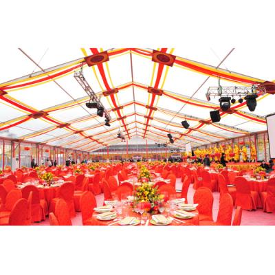 China Wedding Customized Size Transparent 200/500 People PVC ABS Wall Tents Wedding Marquee Party Tent for sale