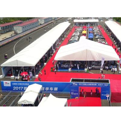 China Custom Outdoor Exhibition Tents Clear Car Tent 15x100m 15x25m For Big Trade Fair Trade Show for sale