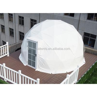 China Glamping 5m Glamping Hotel Dome Tent with Platform Full Set Waterproof Decorations for Sale for sale