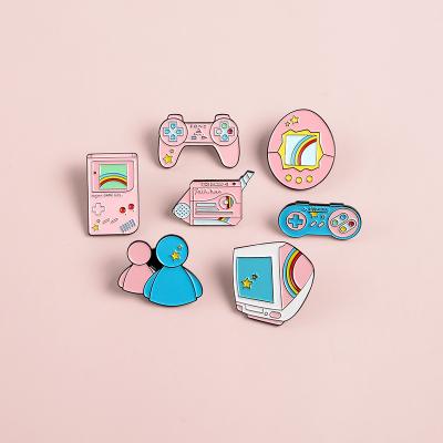 China Any Cartoon Couples Style Rainbow Badge Creative Brooch With Custom Design Pin Popular Badge for sale