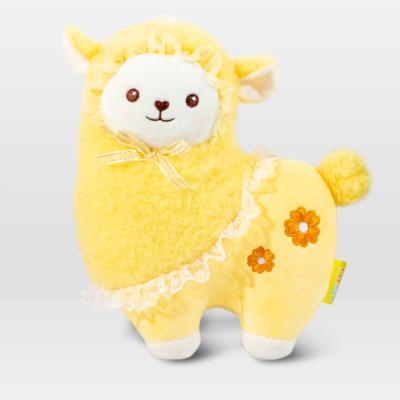 China Cute Alpaca Short Plush Doll Plush Lamb Girl Doll 23cm Birthday Christmas Company Event Gift Customization for sale