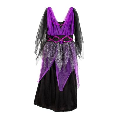 China Purple Soft Short Polyester Dress Girl Dress Dance Wear Performance Wear Performance Wear Halloween Costumes for sale