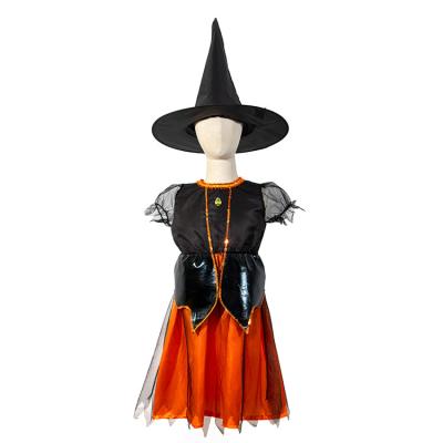 China Soft Professional Manufacturer Girl's Dress Soft Black Hooded Brown Skirt Performance Kids Clothing Wear Halloween Costumes for sale