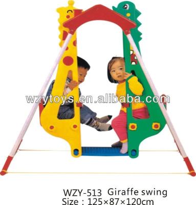 China PE Double Seats Giraffe Swing for sale