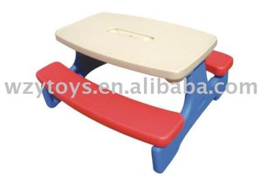 China Plastic plastic kids picnic folding table in the garden for sale