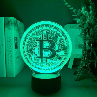 China Wholesale Modern 7 Color RGB Acrylic 3D LED Base Lamp Base Table Night Light For Kids Room Decor for sale