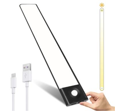 China High Quality 600mm Residential 2200mAh USB Charging Magnetic Aluminum Motion Sensor Super Bright Rechargeable Wireless Cabinet Light for sale