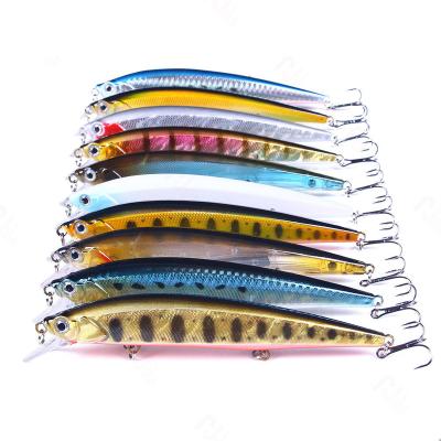 China ABS Plastic High Quality 14cm/18g Fishing Lure Minnow Bait Hard 3d Eyes Long Throw Carp Zombait Crankbait Fishing Tackle for sale