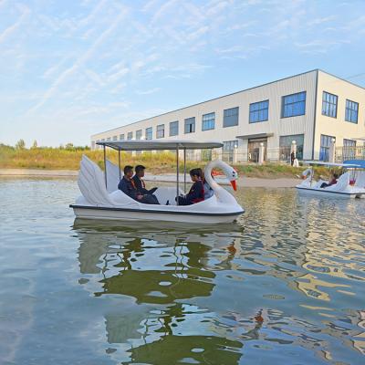 China Cheap animal boat factory amusement /Seaside/holiday pedal boats fiberglass swan pedal boats for sale for sale