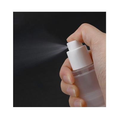 China Personal Skin Care Packaging Chinese Small transparent airless bottle matte airless spray bottle airless refillable bottle for sale