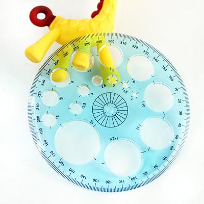 China Plastic 360 Degree Protractor Protractor Template Circle Ruler Patchwork Home Ruler Round Sewing Ruler DIY Measuring Opener Sewing Accessories for sale