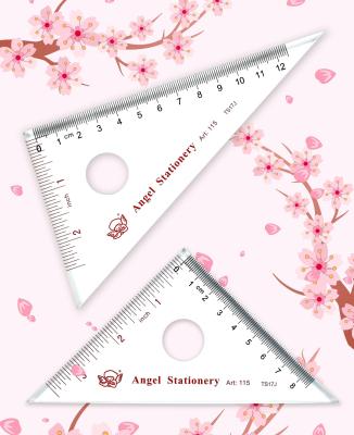 China plastic ruler set, plastic triangle ruler set for sale