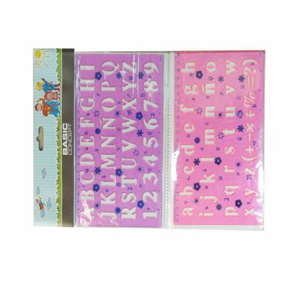 China Studying new designed tools pSstencil letter ruler student plastic ruler for sale