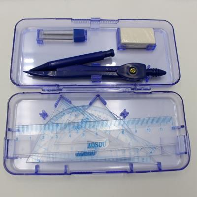 China Gift Pop Bubble Mathematics 8 Pieces Set Exam Set Geometry Protractor Mathematics Drawing Ruler School Student Drawing Stationery for sale