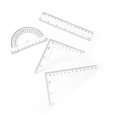 China Studying High Quality Ruler Combination School Supplies 15cm Stationery Drawing Plastic Set Of Tools for sale