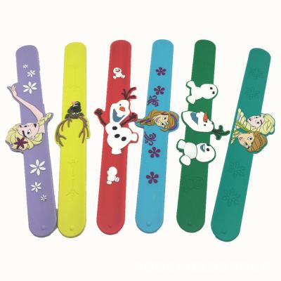 China Cheap Promotional Unicorn Party Pat Wristband Tape Gift Ruler PVC Metal Eco-friendly Snap Strap Buckle for sale