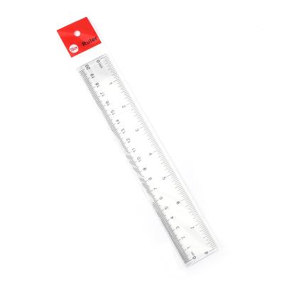 China Studying Tools Transparent Custom Logo Footprint Promotional Ruler 15cm 20cm Length for sale