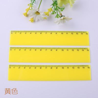 China Promotion \ business \ school \ office new style plastic ruler 2021 candy color ruler creative transparent ruler for sale