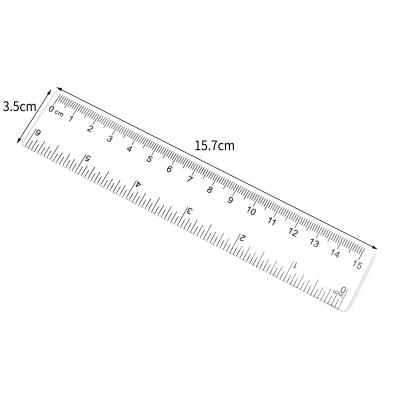 China School Office Stationery 1/6 Scale 15cm Thickened Ruler High Quality Plastic Desk Customized Factory Direct Sales Yiwu Jintao Customers Learning Ruler for sale